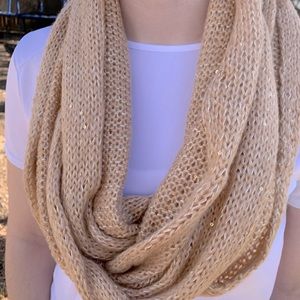 Gold sparkle scarf